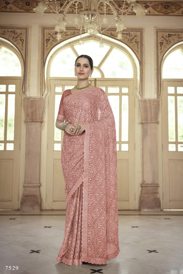 Arya Swarna 2 Party Wear Georgette Wedding Wear Heavy Latest Designer Saree Collection